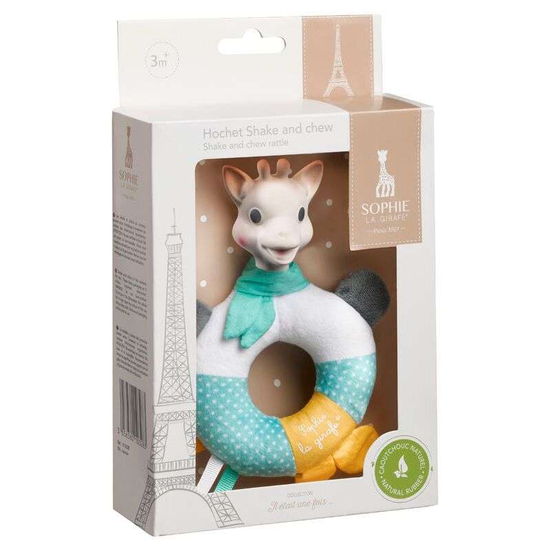 Σόφι καμηλοπάρδαλη Sweety Sophie Collection Βελούδινη κουδουνίστρα με μασητικό