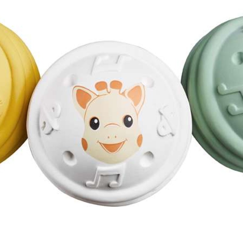 Σόφι Καμηλοπάρδαλη: ΑΚΟΗ - ΟΣΦΡΗΣΗ- ΑΦΗ / Σετ 3 παιχνιδιών που διεγείρουν τις αισθήσεις