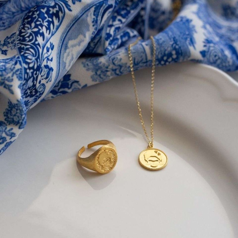 Δαχτυλίδι Frida επίχρυσο