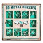 10 Metal Puzzles Green Set