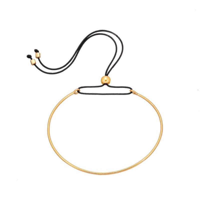 Βραχιόλι Handcuff επίχρυσο