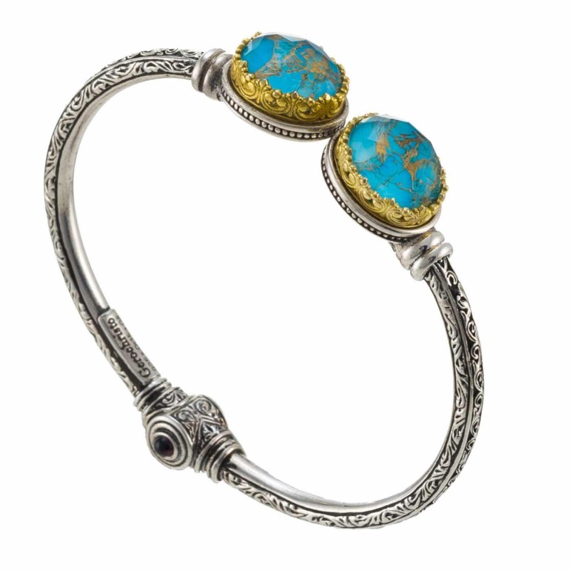 Βραχιόλι Iris από ασήμι 925 με επιχρυσωμένα μέρη