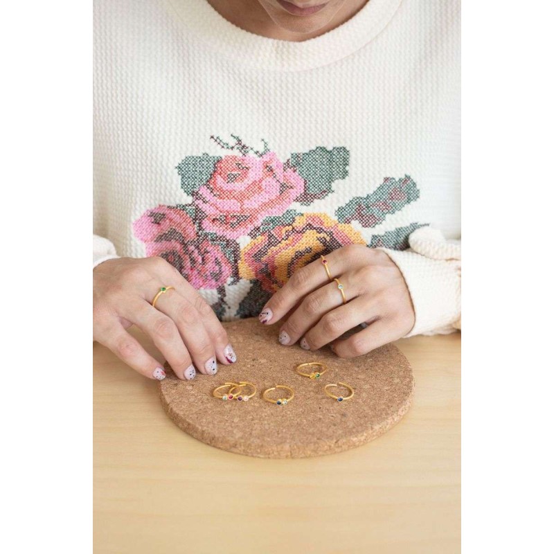 Δαχτυλίδι Dot επίχρυσο