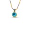 Μενταγιόν Ασημένιο Κρύσταλλα Swarovski μπλε