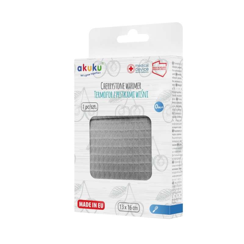 Θερμοφόρα με κουκούτσια από κεράσι γκρι