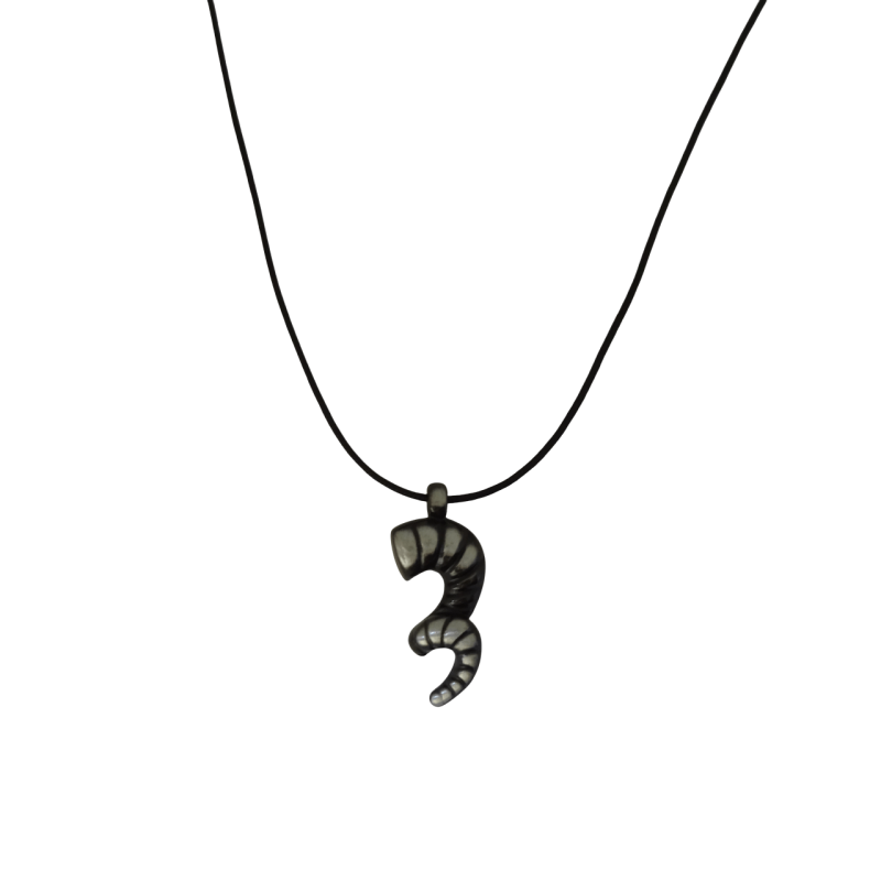 Κολιέ μακρύ με κέρατο σε κορδόνι