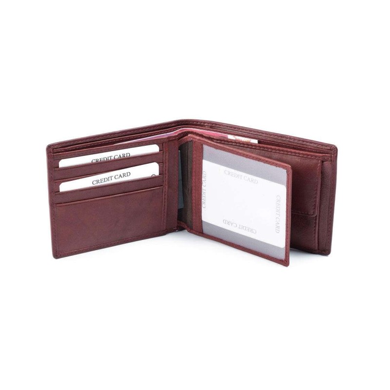 Δερμάτινο πορτοφόλι μπορντό