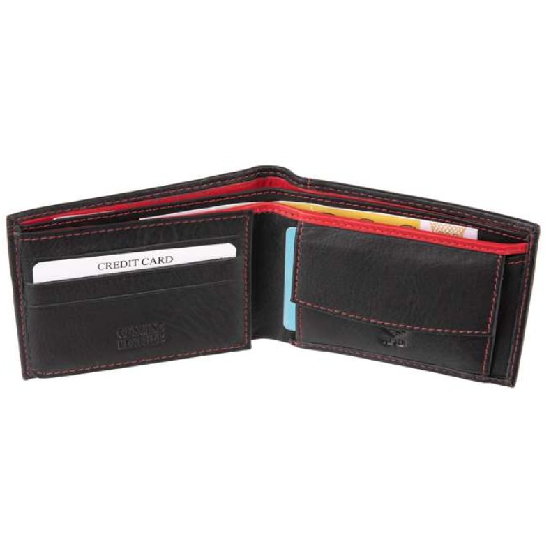 Δερμάτινο πορτοφόλι μαύρο