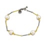 Βραχιόλι με επίχρυσα αλυσίδα και μαργαριτάρια