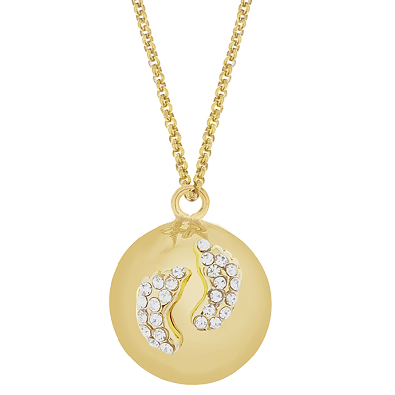 Μενταγιόν Εγκυμοσύνης Glowing Πατουσάκια Gold