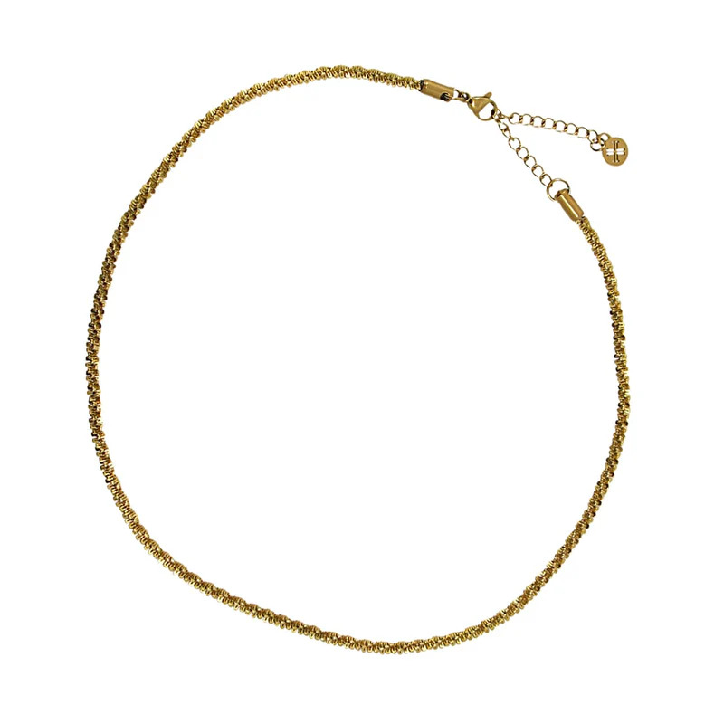 Αλυσίδα ατσάλινη επίχρυση Sira