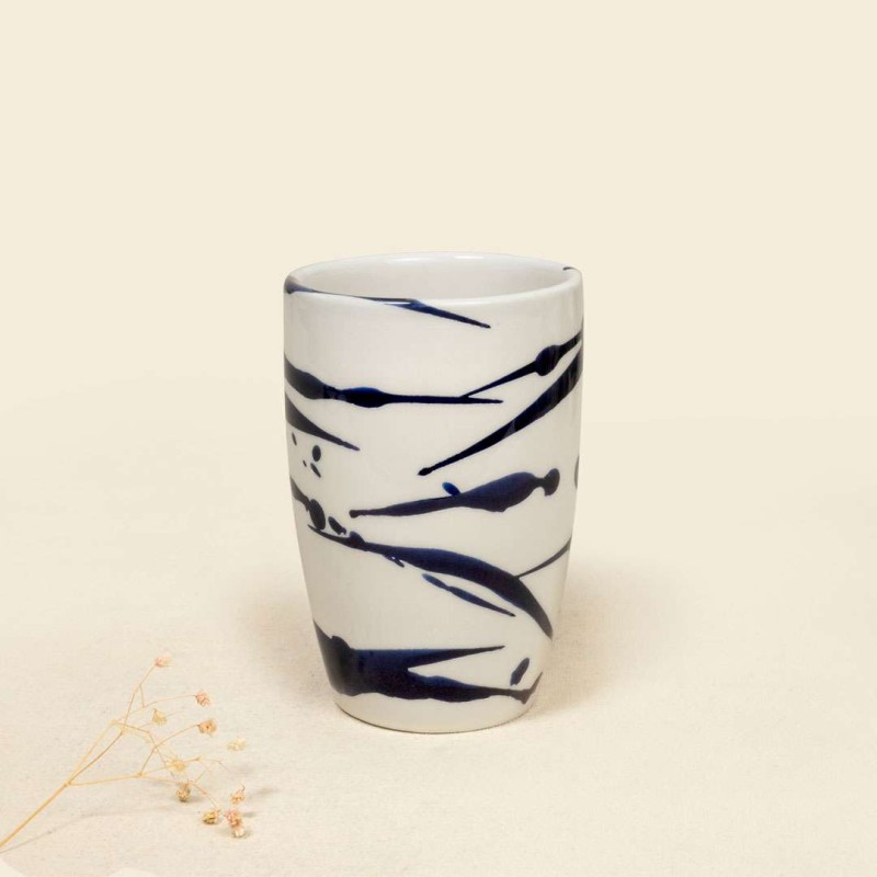 Ποτήρι μεγάλο κεραμικό Free style μπλε