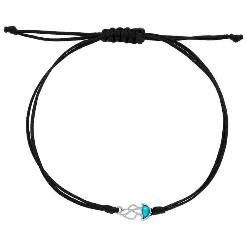 Βραχιόλι με ασημένια μέδουσα