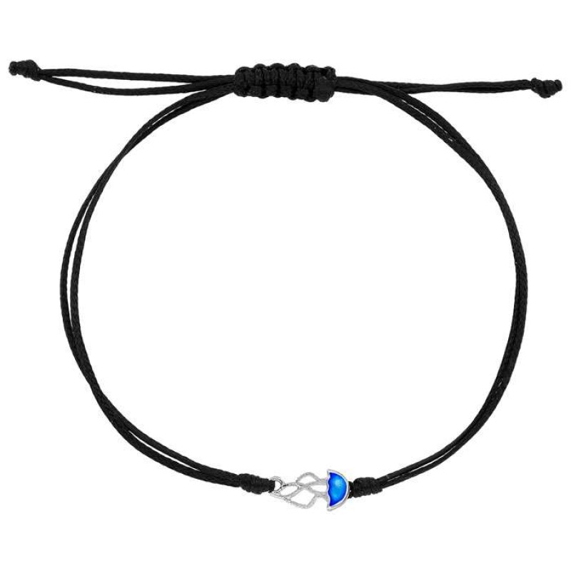 Βραχιόλι με ασημένια μέδουσα