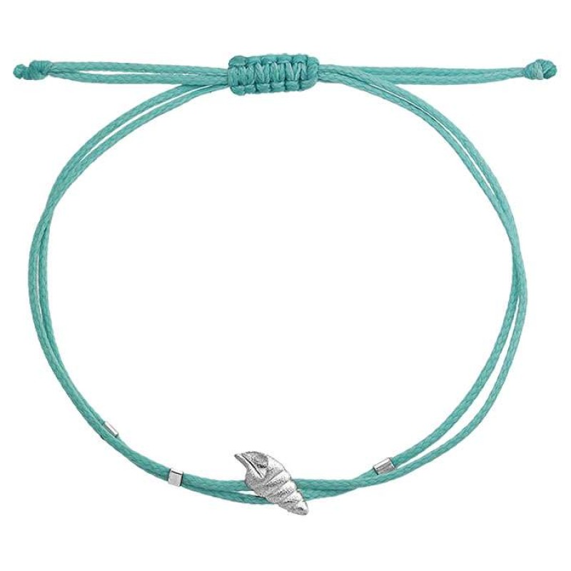 Βραχιόλι με ασημένιο κοχύλι