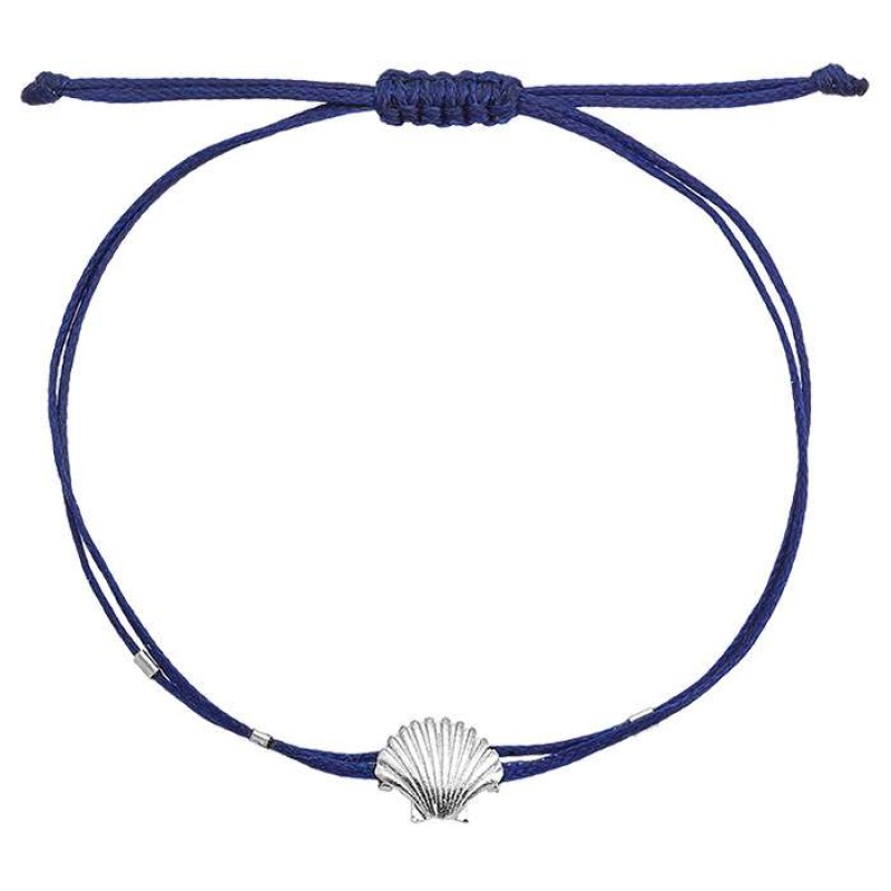 Βραχιόλι με ασημένιο κοχύλι