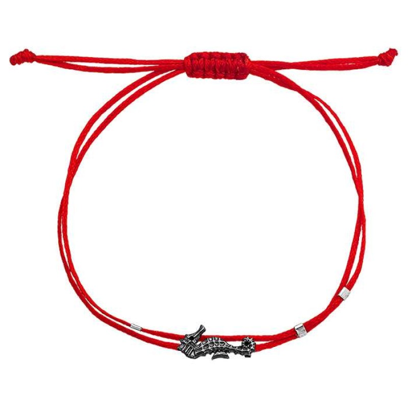 Βραχιόλι με μαύρο ιππόκαμπο