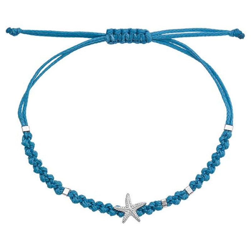 Βραχιόλι με ασημένιο αστερία