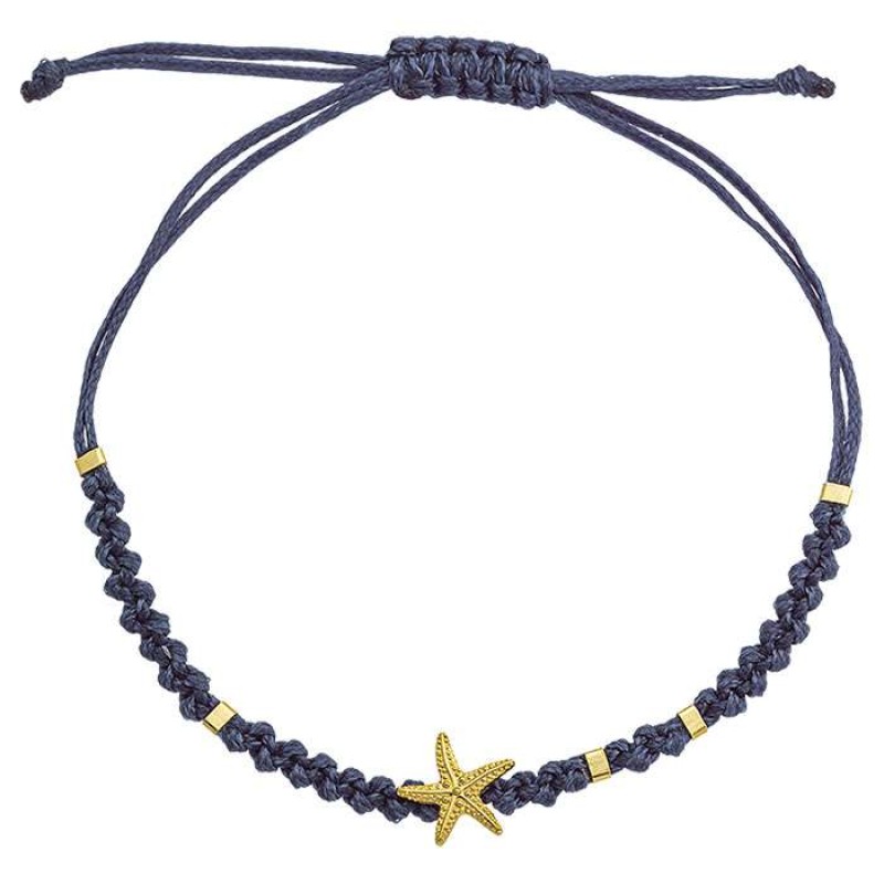 Βραχιόλι με επίχρυσο αστερία