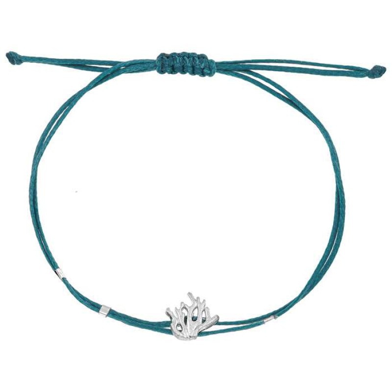 Βραχιόλι με ασημένιο κοράλι