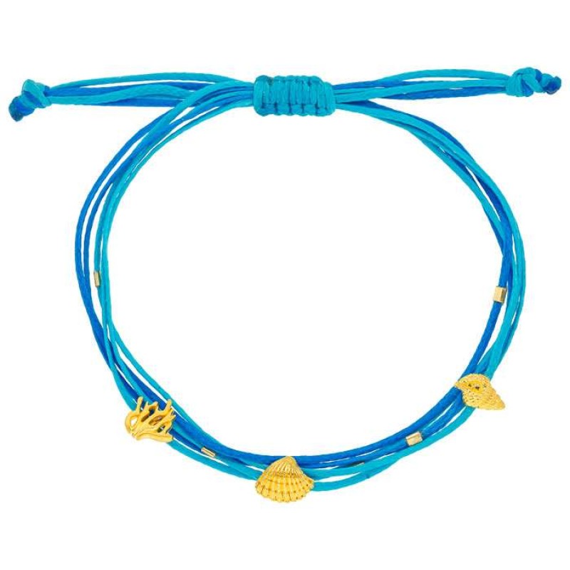 Βραχιόλι με επίχρυσα στοιχεία της θάλασσας