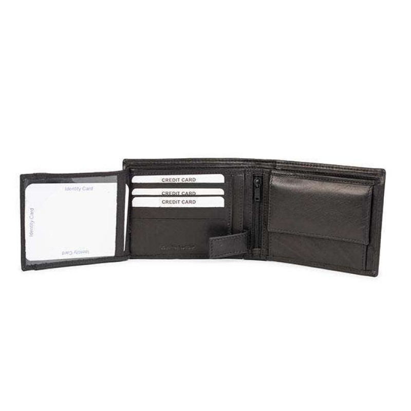 Δερμάτινο πορτοφόλι μαύρο