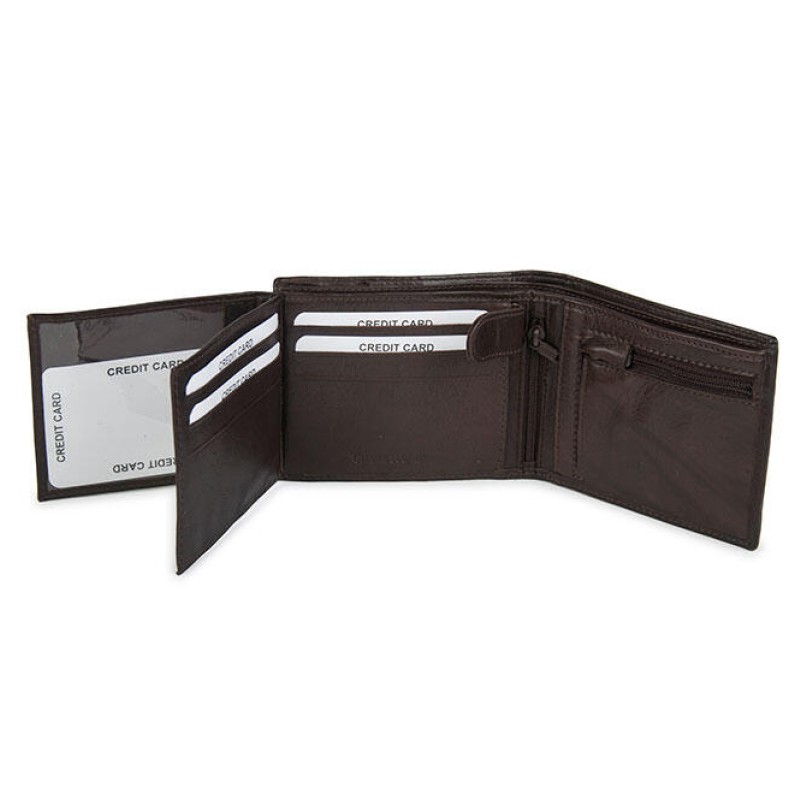 Δερμάτινο πορτοφόλι Μαύρο CA-8-900