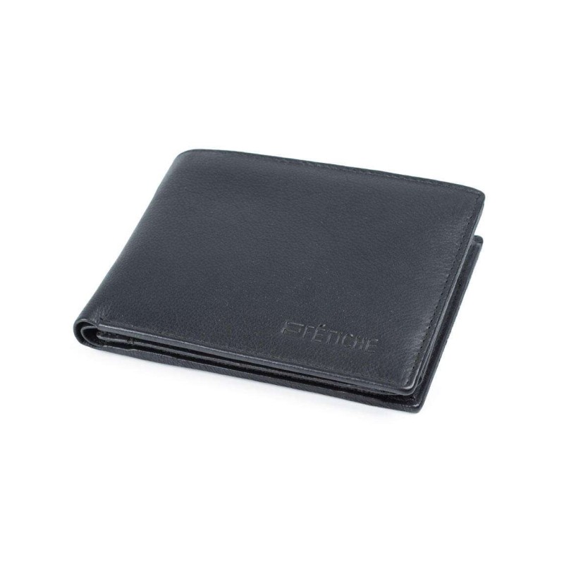 Δερμάτινο πορτοφόλι μαύρο