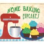 Πινακίδα "Home baking cupcakes"