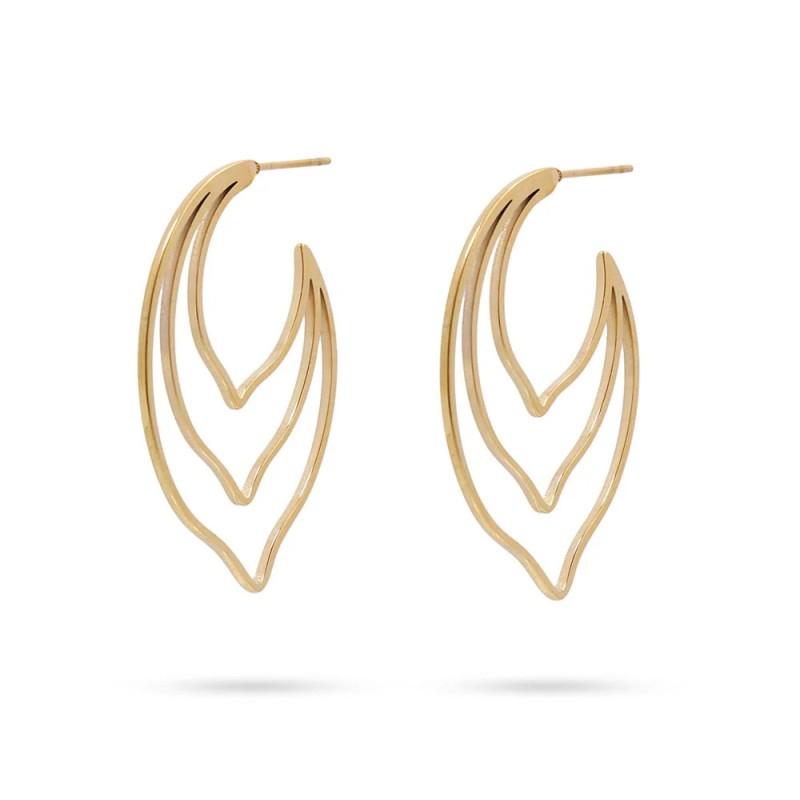 Σκουλαρίκια ατσάλινα Lemara Hoops