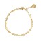 Βραχιόλι ατσάλινο Essentials Clasp επίχρυσο