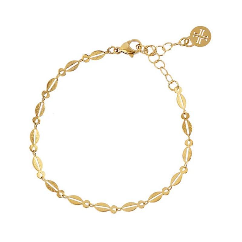 Βραχιόλι ατσάλινο Essentials Clasp επίχρυσο