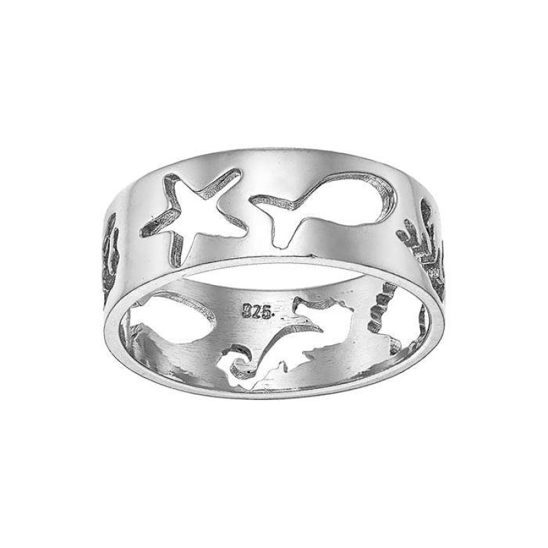 Δαχτυλίδι με στοιχεία της θάλασσας