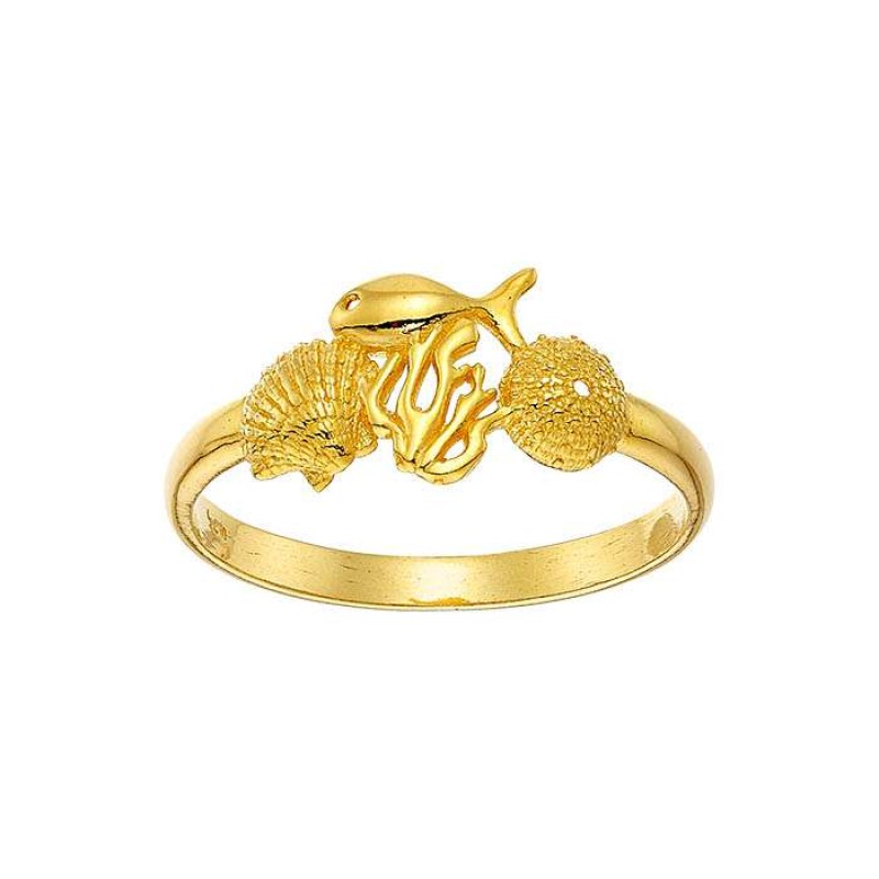 Δαχτυλίδι με στοιχεία της θάλασσας