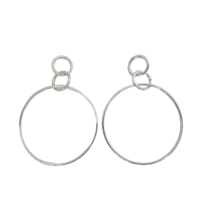 Σκουλαρίκια ορείχαλκου κρεμαστά με κρίκους