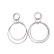 Σκουλαρίκια ορείχαλκου κρεμαστά με διπλούς κρίκους
