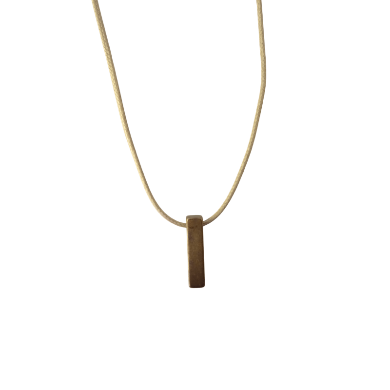 Κολιέ μακρύ με ορθογώνια μπάρα