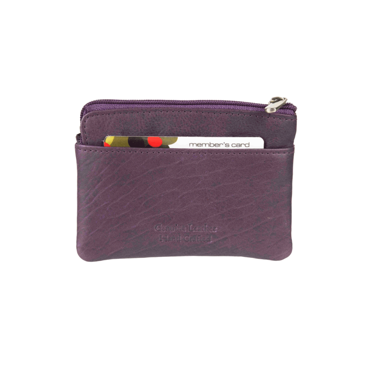 Δερμάτινο πορτοφόλι Unisex Μωβ AN 1-269