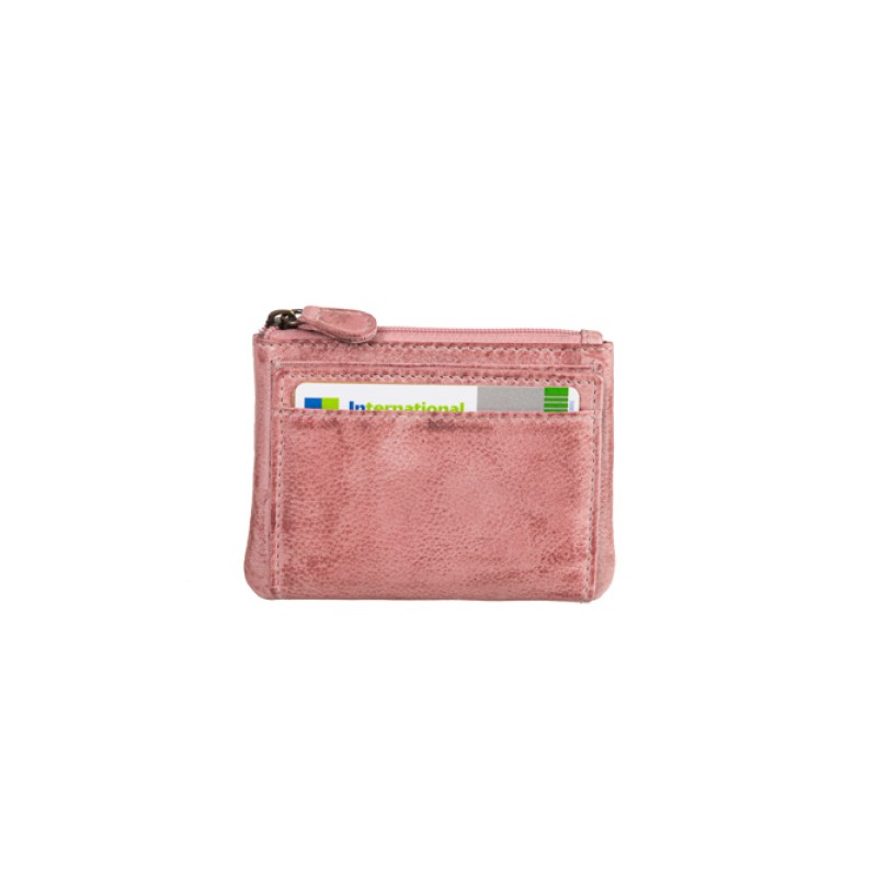 Δερμάτινο πορτοφόλι Unisex Ροζ WS 14-705