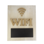Ξύλινη πινακίδα WIFI με παυροπίνακα