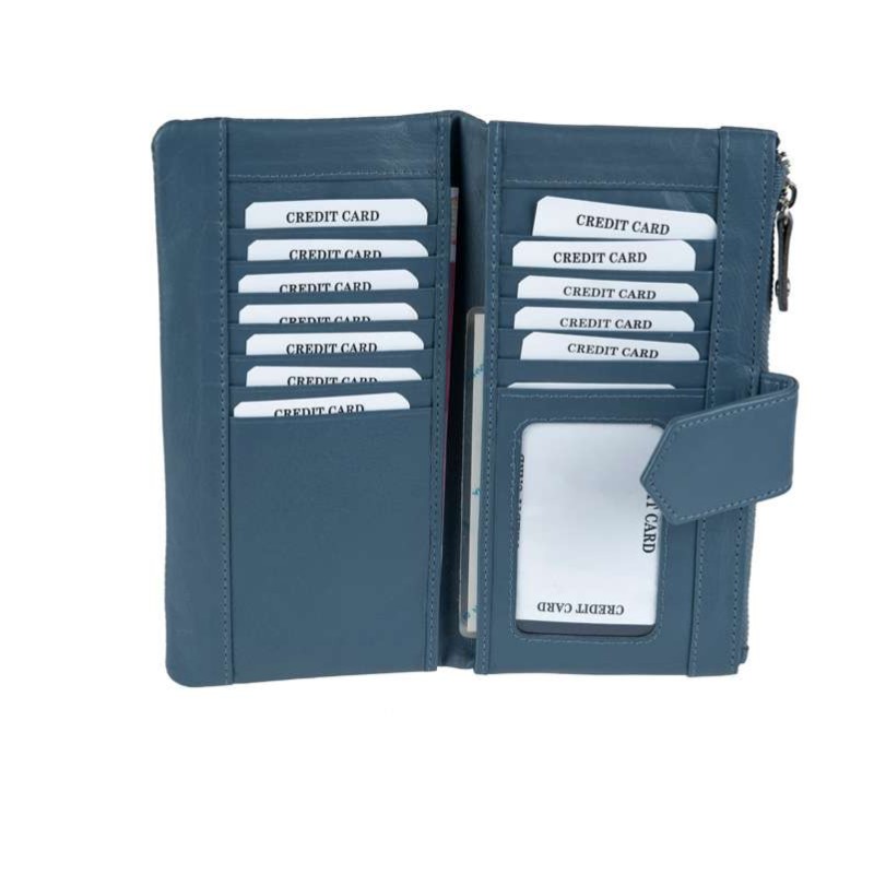 Δερμάτινο πορτοφόλι ροζ