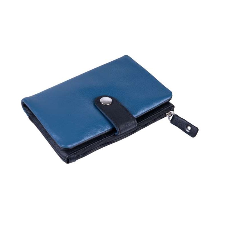 Δερμάτινο πορτοφόλι μπλε