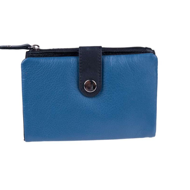 Δερμάτινο πορτοφόλι μπλε