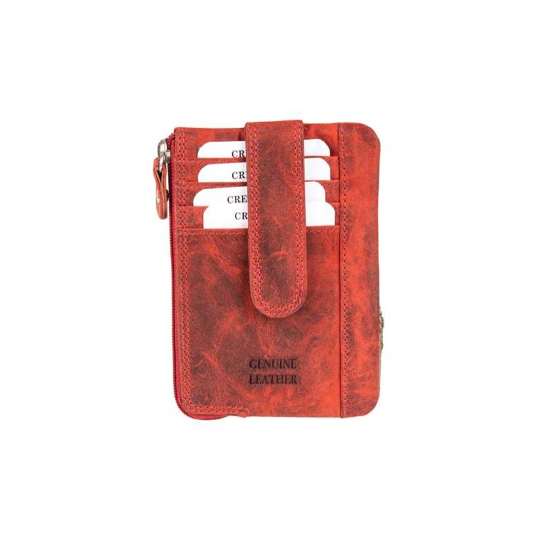 Δερμάτινο πορτοφόλι κόκκινο