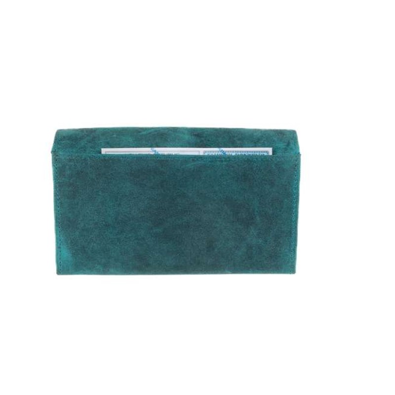 Δερμάτινο πορτοφόλι πράσινο