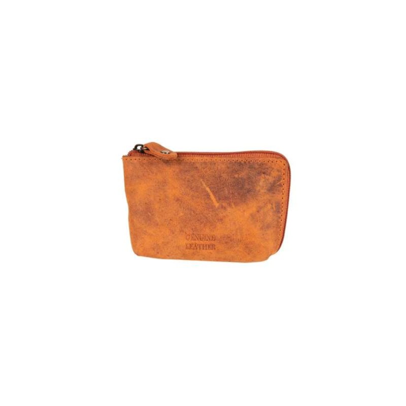 Δερμάτινο πορτοφόλι πορτοκαλί