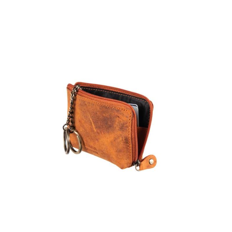 Δερμάτινο πορτοφόλι πορτοκαλί