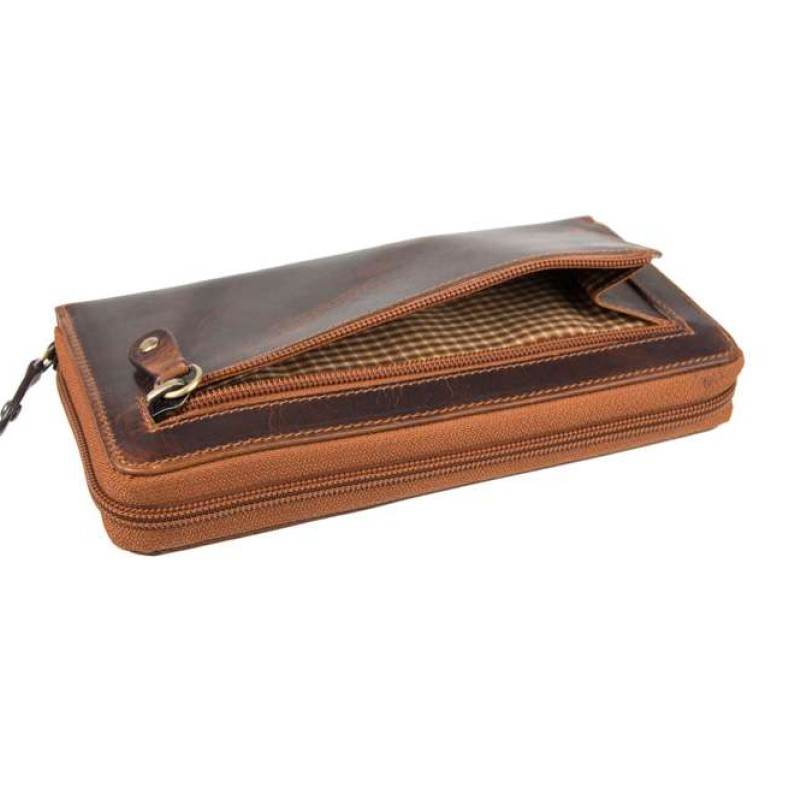 Δερμάτινο πορτοφόλι καφέ