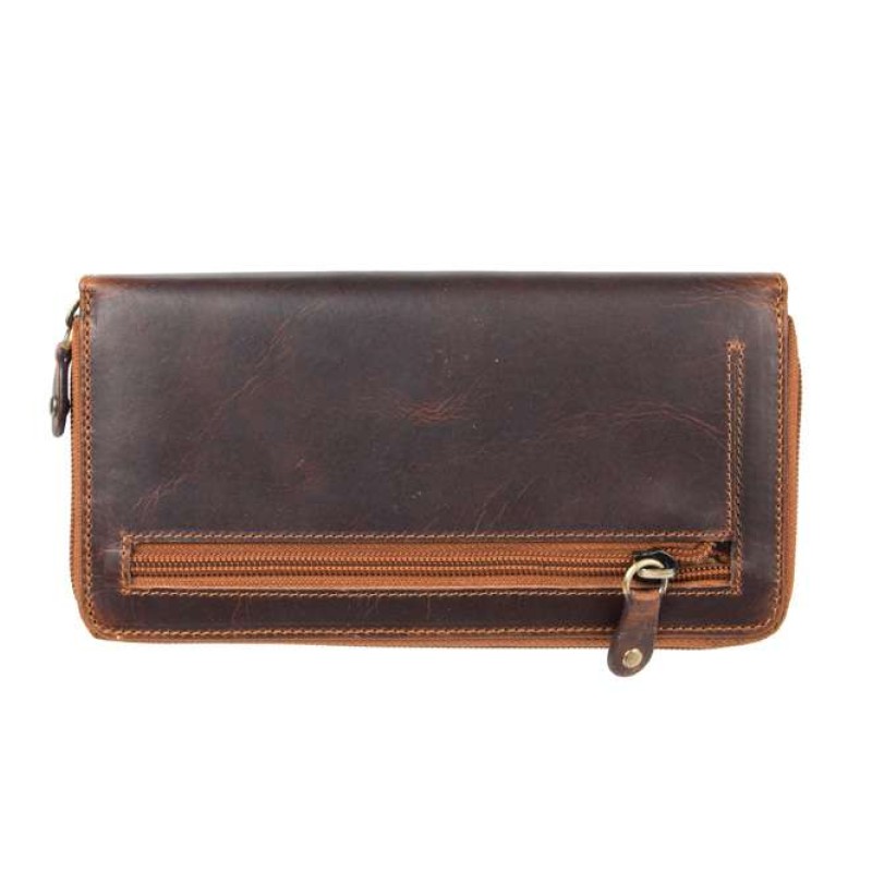 Δερμάτινο πορτοφόλι καφέ