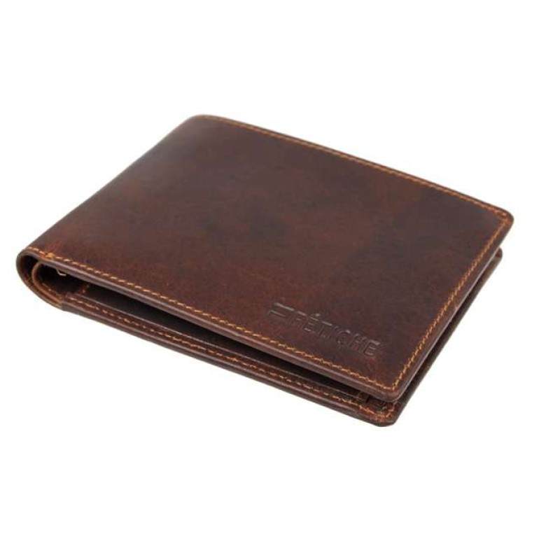 Δερμάτινο πορτοφόλι καφέ